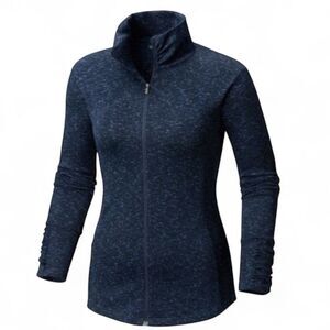 $75 Columbia Thermal 1/4 Zip Jacket Women’s SzS Navy Spacedye Lightweight NEW